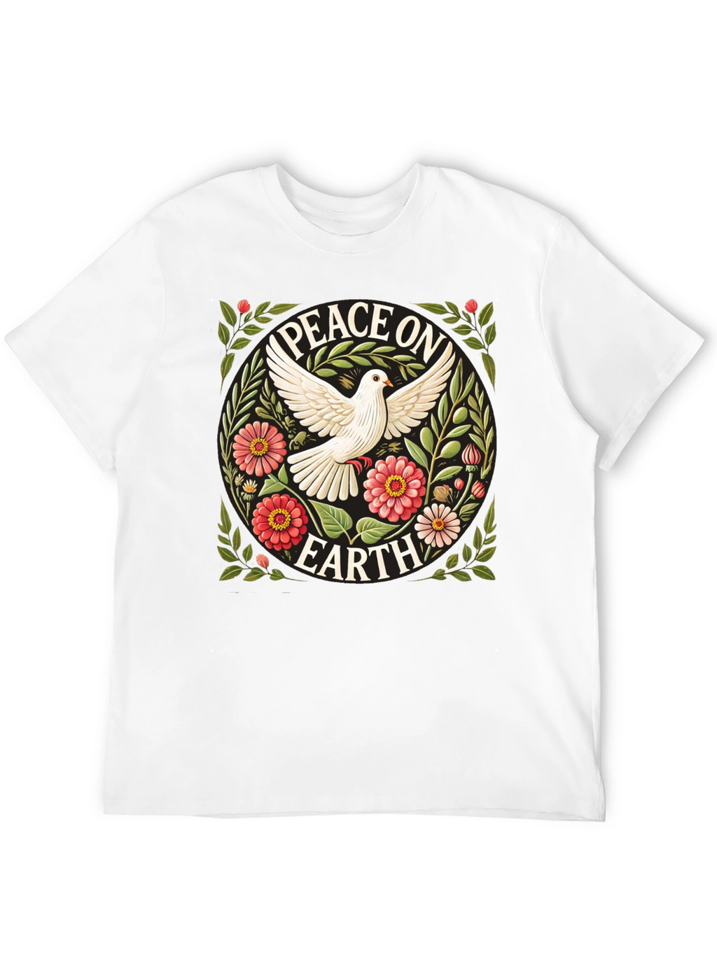 Peace on Earth Dove Graphic T-Shirt