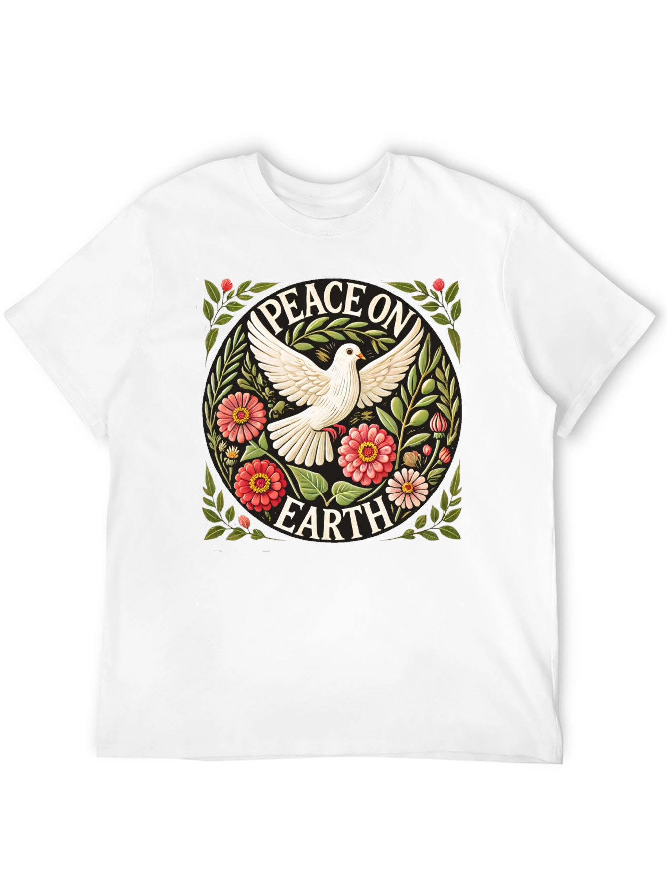 Peace on Earth Dove Graphic T-Shirt