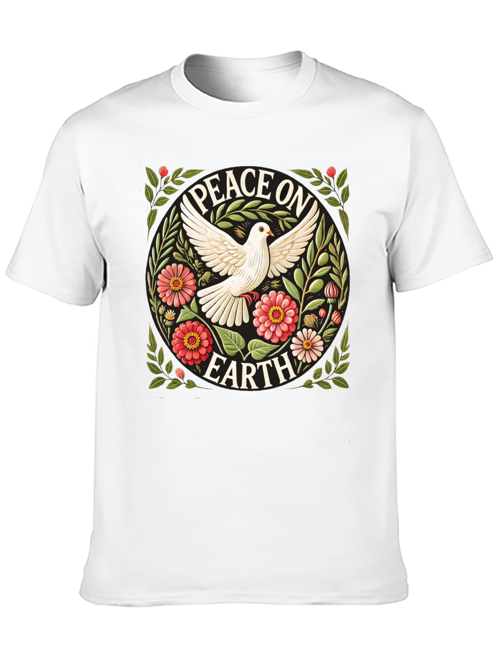 Peace on Earth Dove Graphic T-Shirt