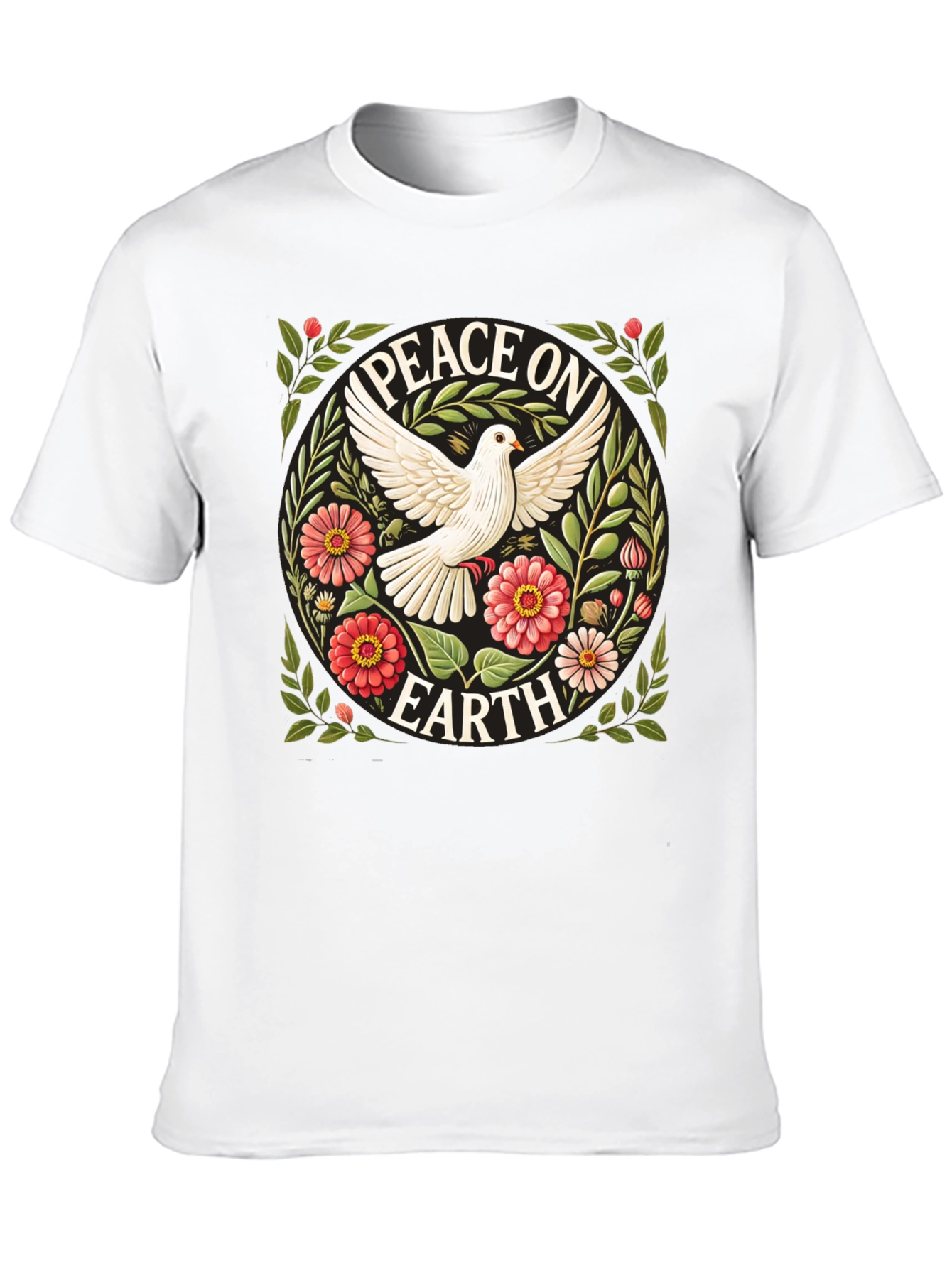Peace on Earth Dove Graphic T-Shirt