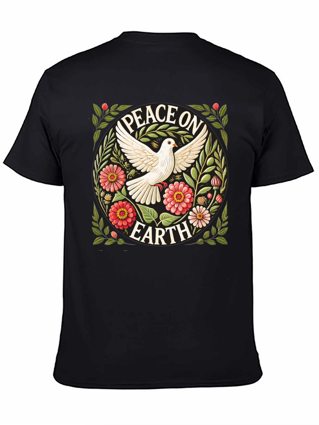 Peace on Earth Dove Graphic T-Shirt