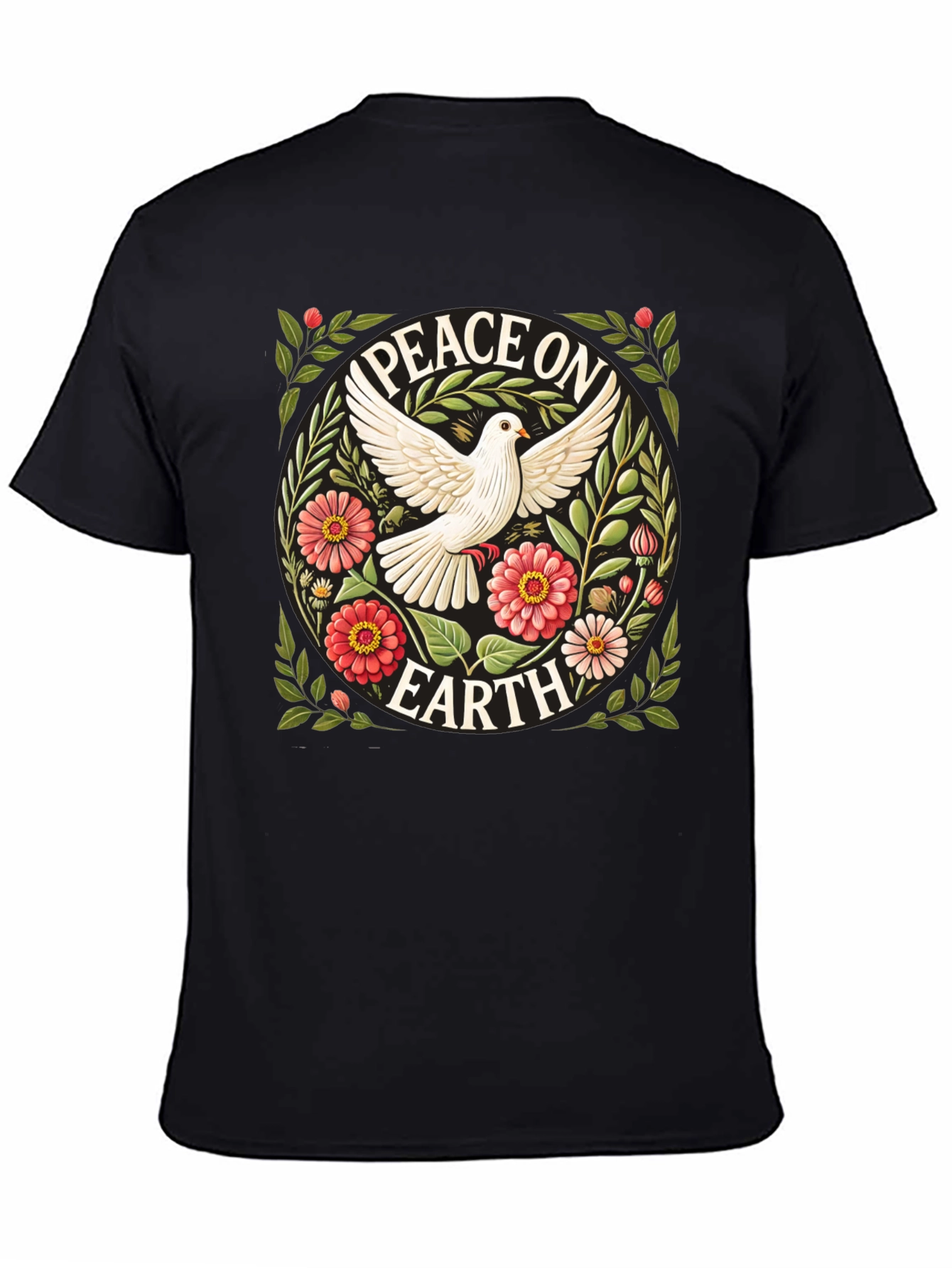Peace on Earth Dove Graphic T-Shirt