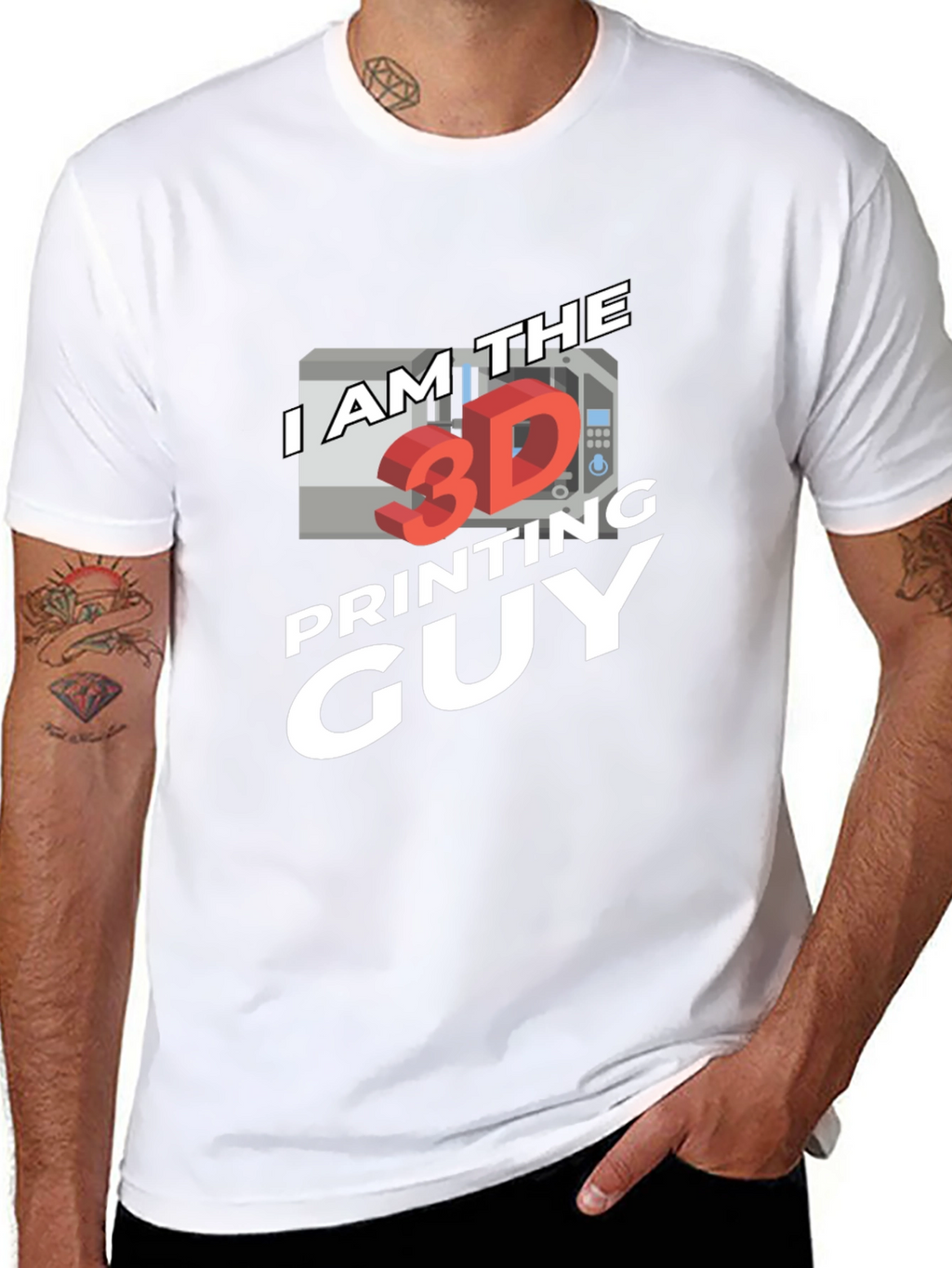 I am the 3D Printing Guy Black T-Shirt