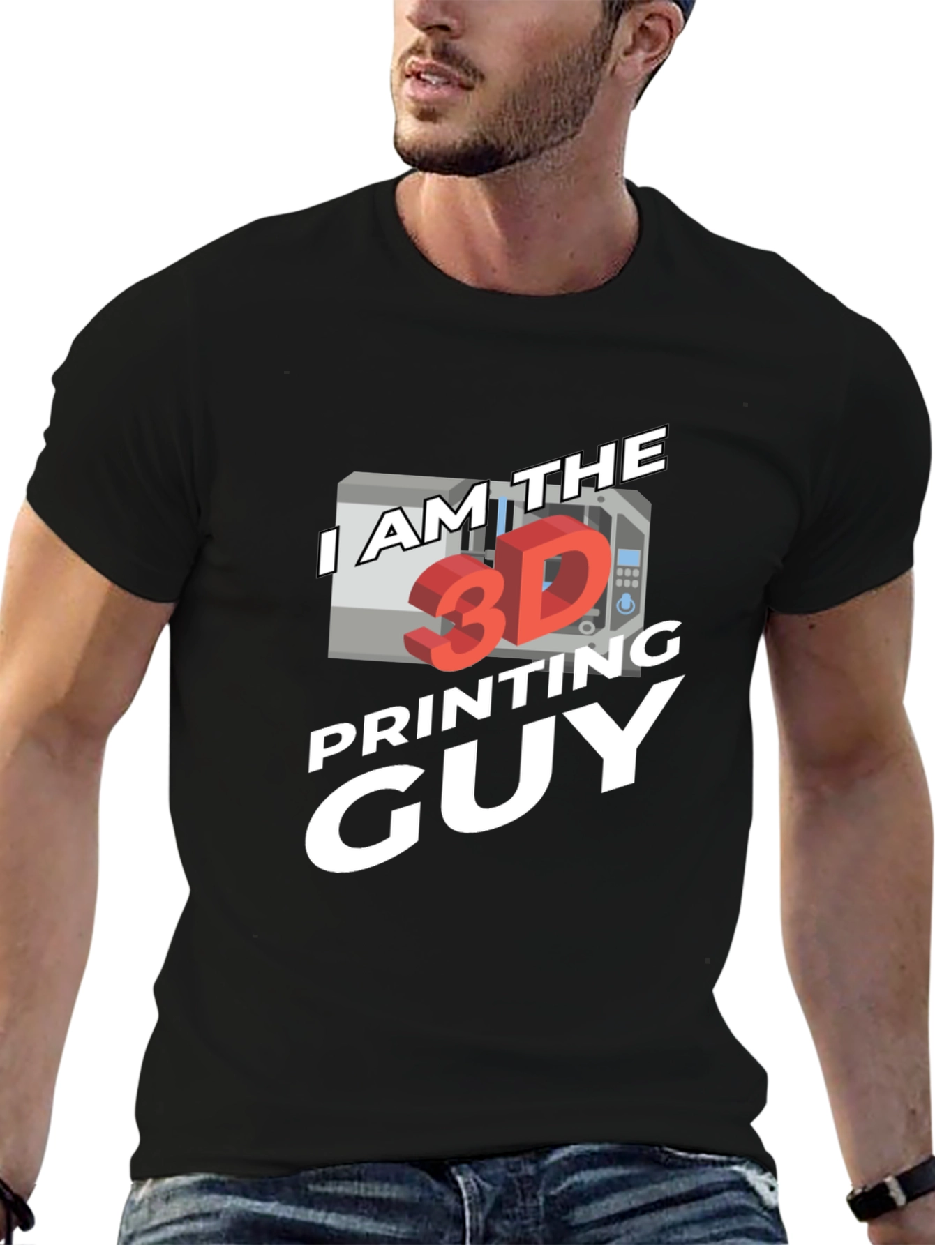 I am the 3D Printing Guy Black T-Shirt