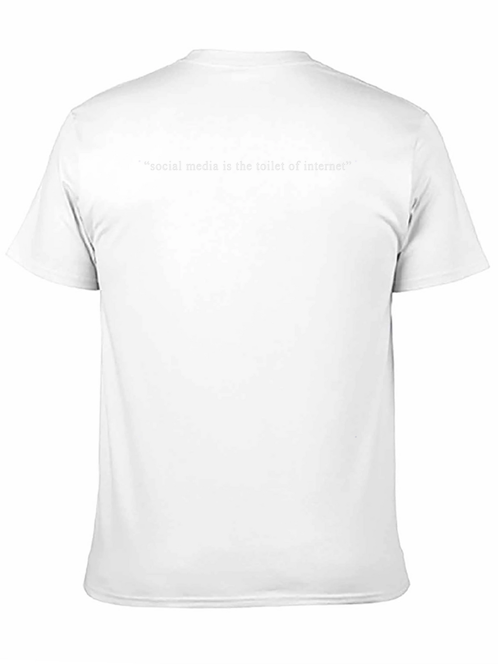 Sarcastic Social Media Toilet of Internet Statement Black T-Shirt