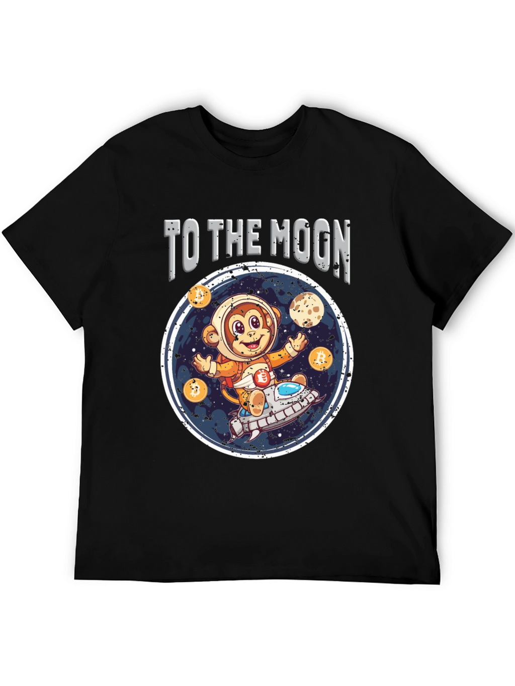 To the Moon Crypto Monkey T-Shirt