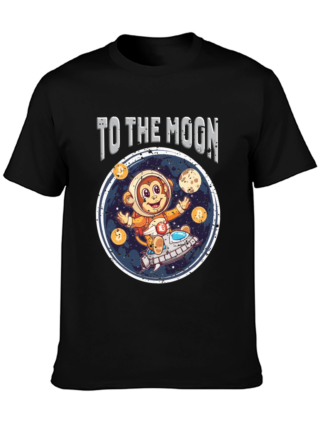 To the Moon Crypto Monkey T-Shirt