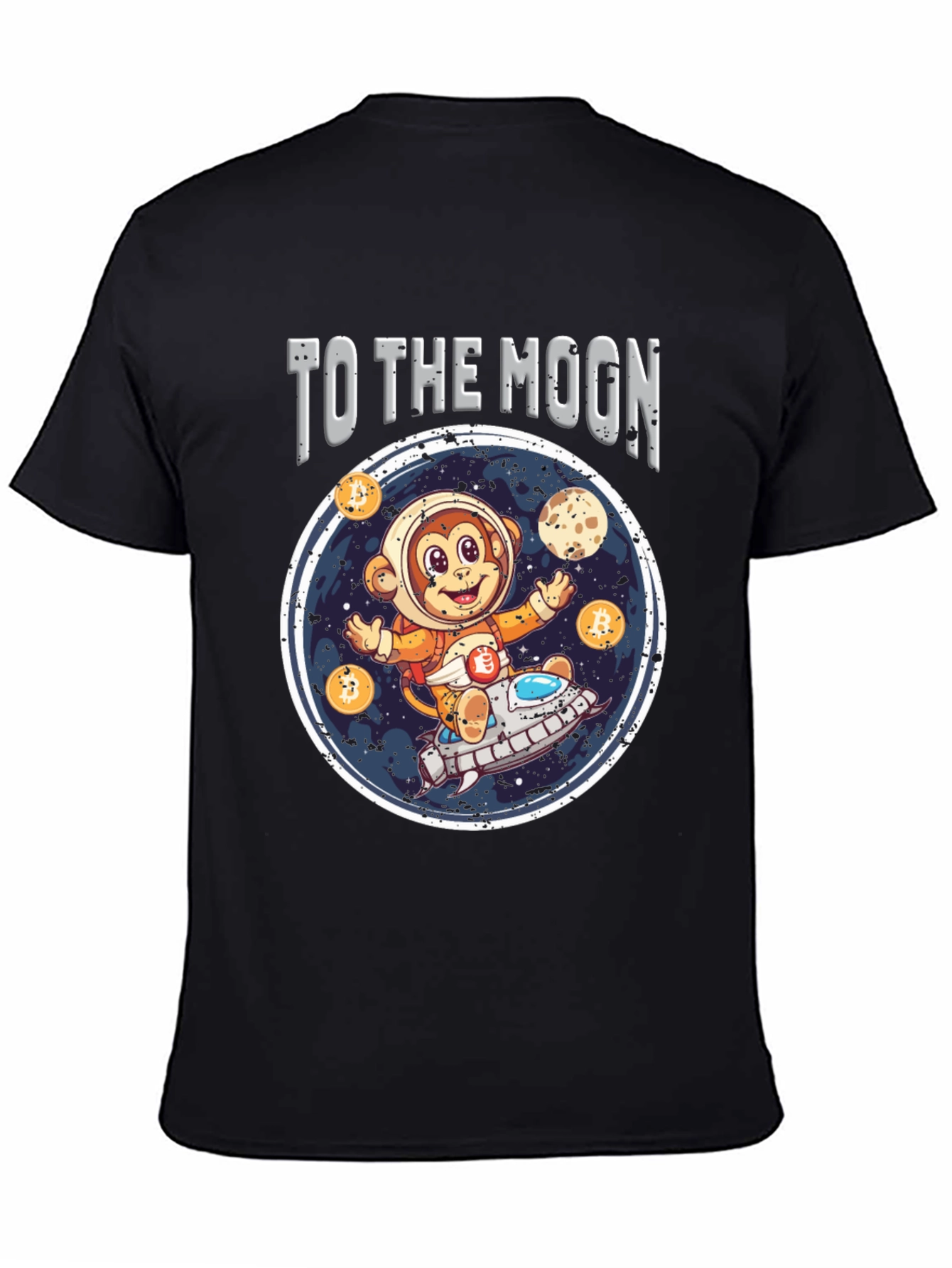 To the Moon Crypto Monkey T-Shirt