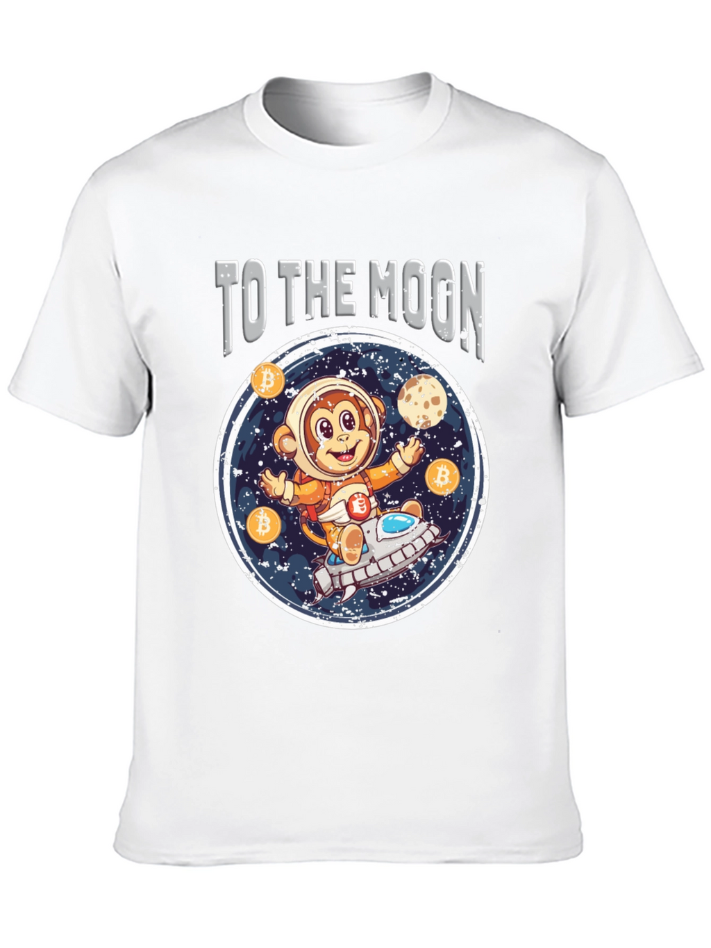 To the Moon Crypto Monkey T-Shirt
