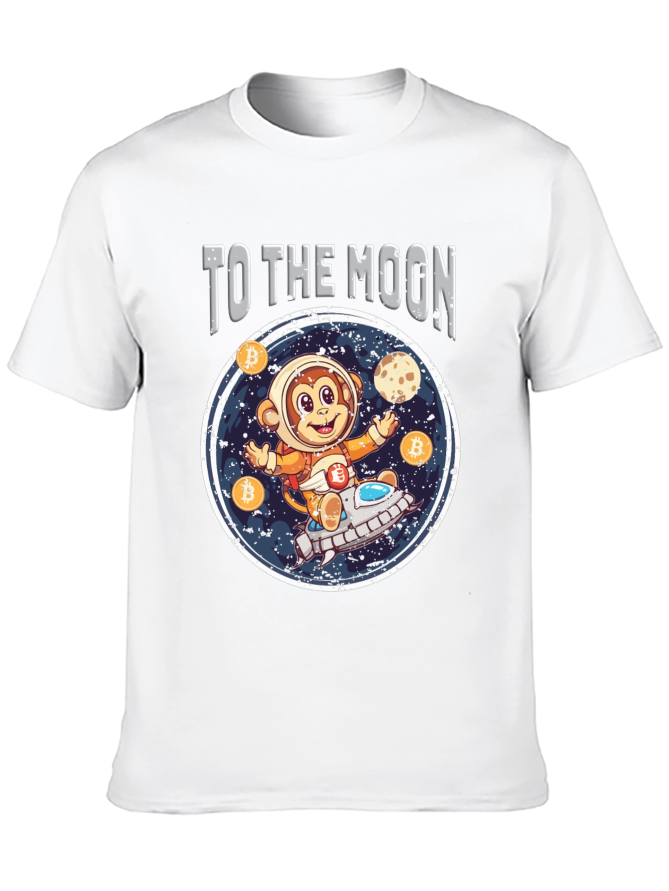 To the Moon Crypto Monkey T-Shirt