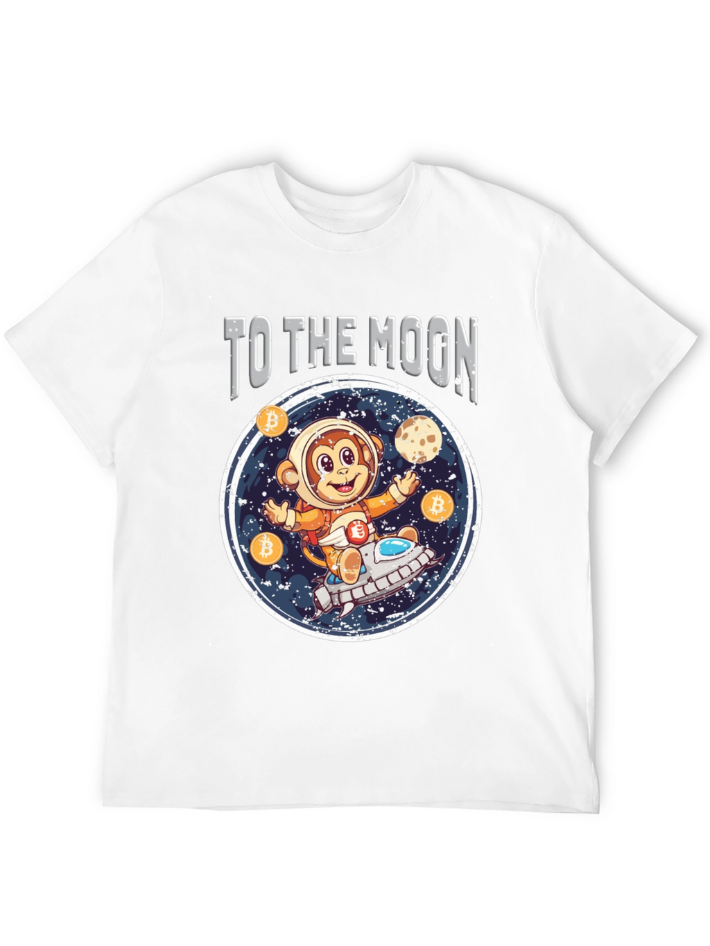 To the Moon Crypto Monkey T-Shirt
