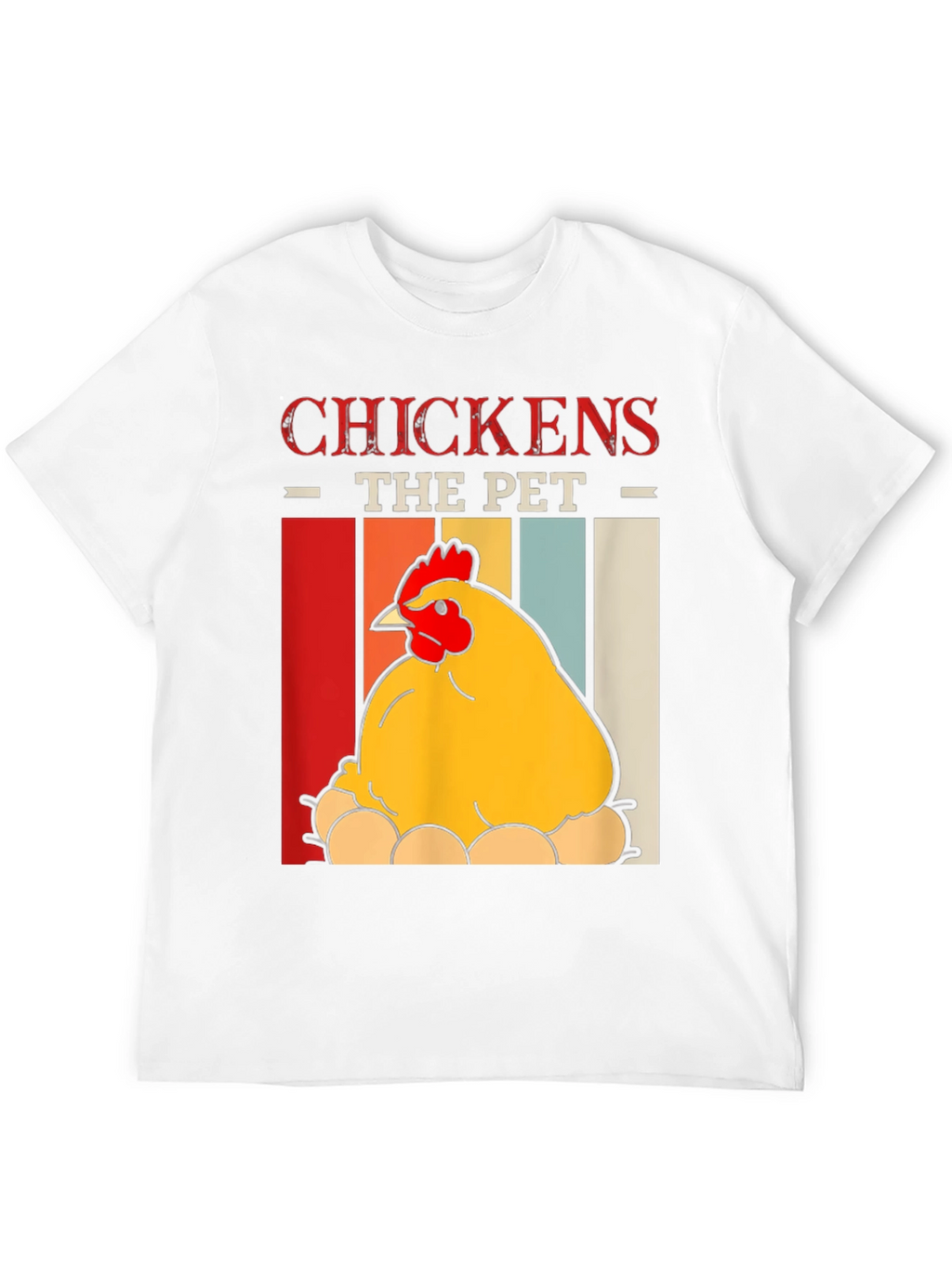 Chicken The Pet Graphic T-Shirt - Farm Animal Tee