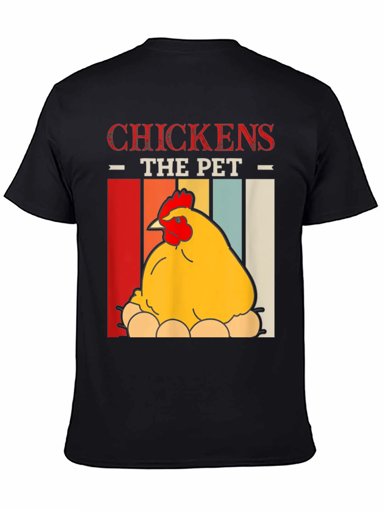 Chicken The Pet Graphic T-Shirt - Farm Animal Tee