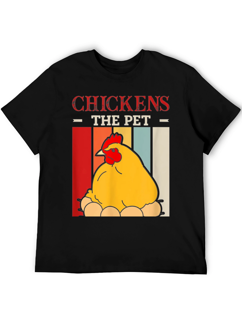 Chicken The Pet Graphic T-Shirt - Farm Animal Tee