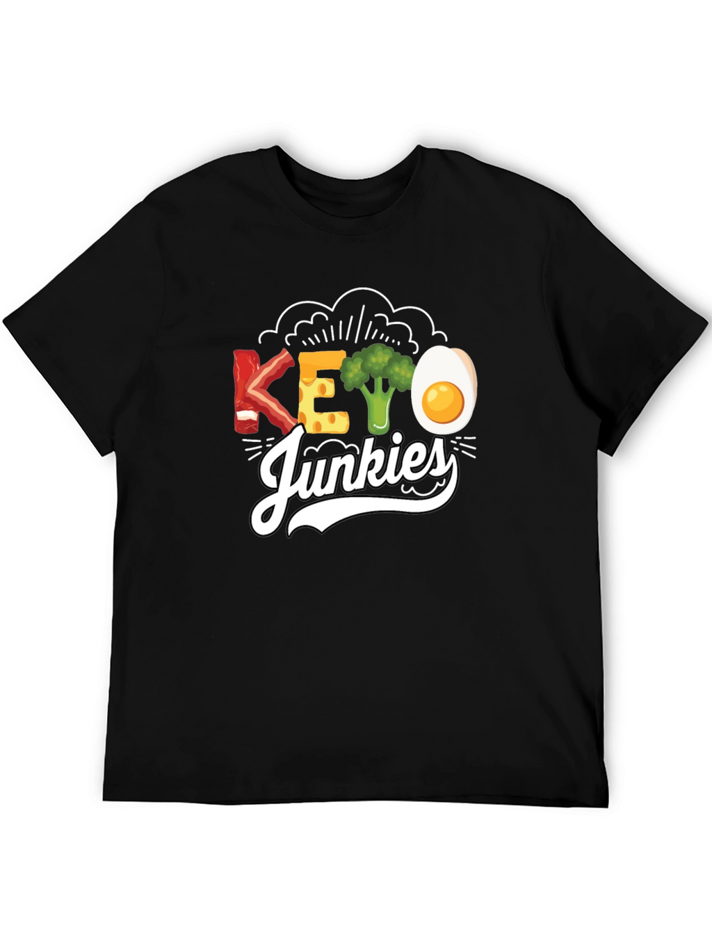 Keto Junkies Graphic Tee - Funny Diet T-Shirt