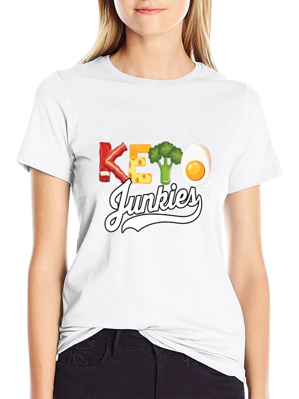 Keto Junkies Graphic Tee - Funny Diet T-Shirt