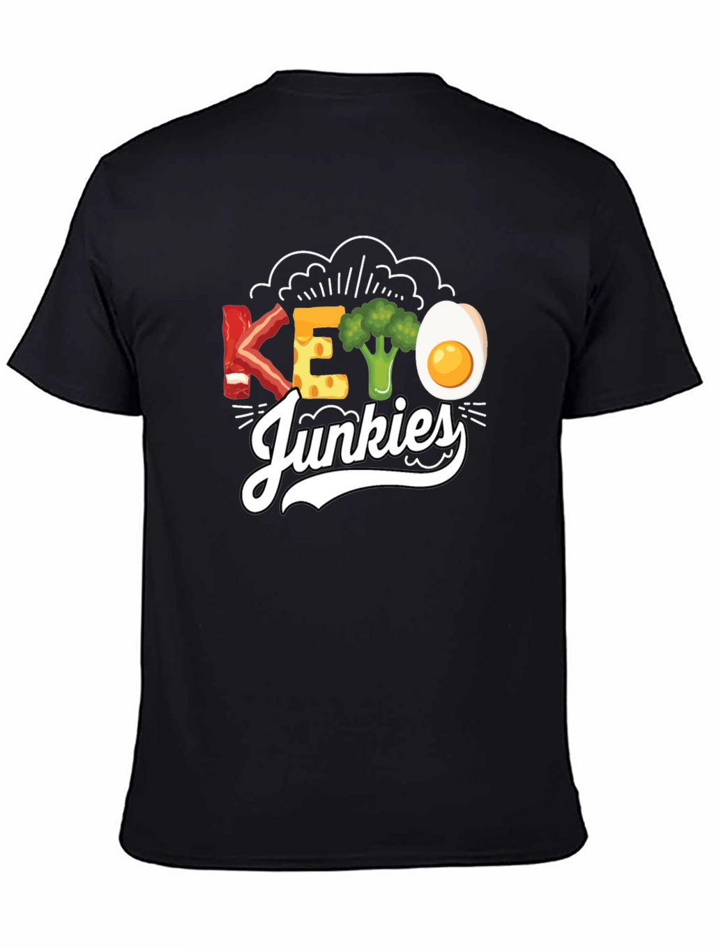 Keto Junkies Graphic Tee - Funny Diet T-Shirt