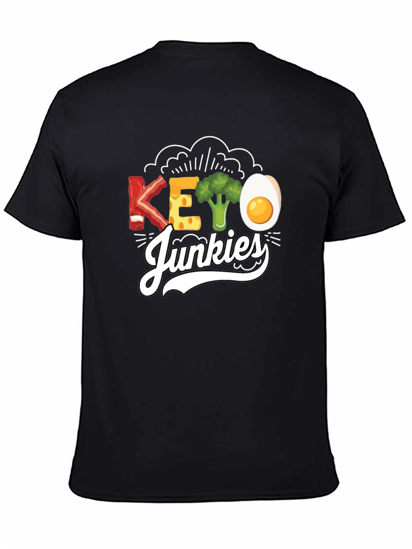 Keto Junkies Graphic Tee - Funny Diet T-Shirt