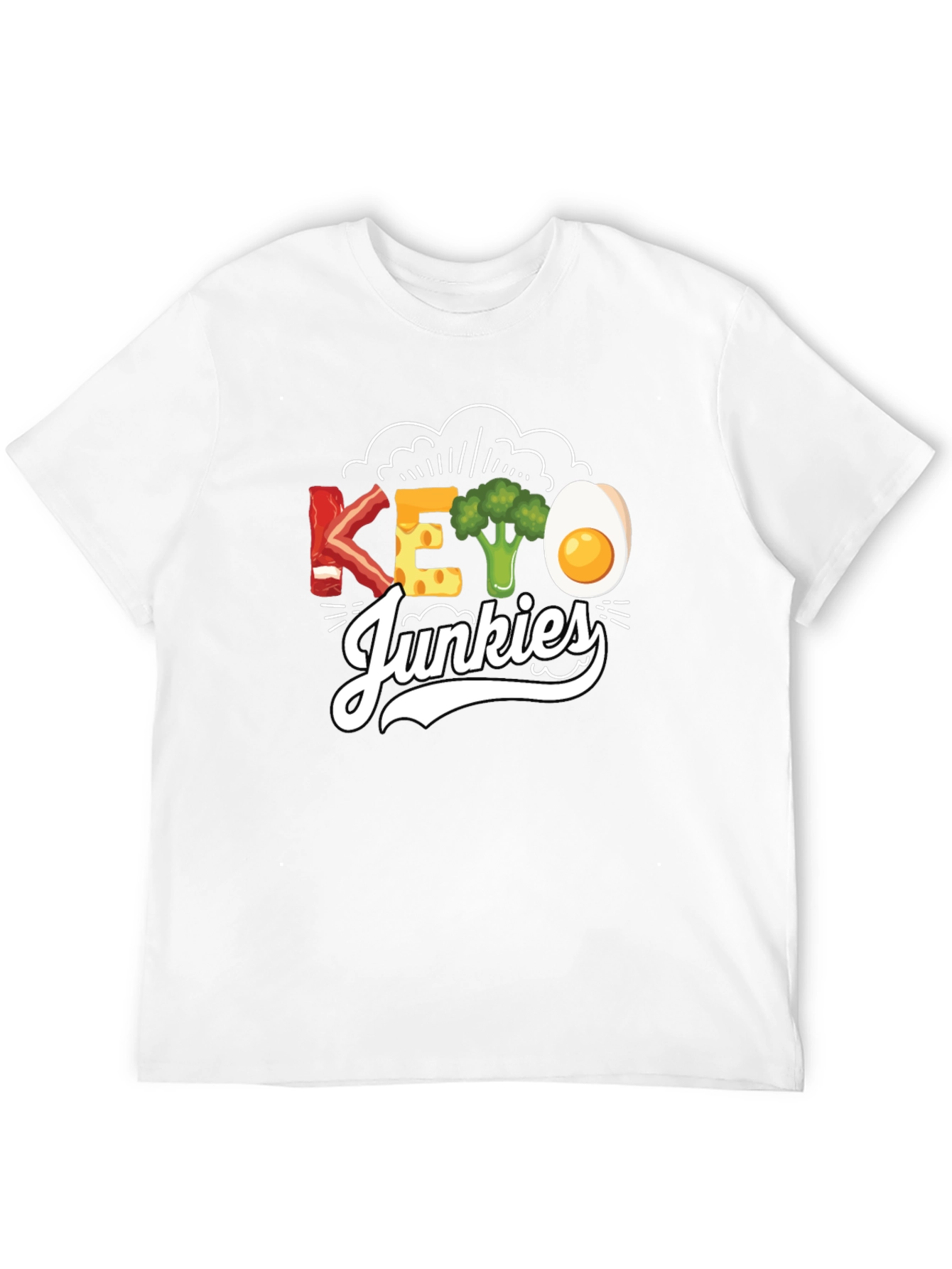 Keto Junkies Graphic Tee - Funny Diet T-Shirt