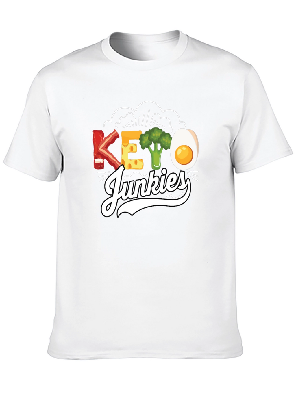 Keto Junkies Graphic Tee - Funny Diet T-Shirt