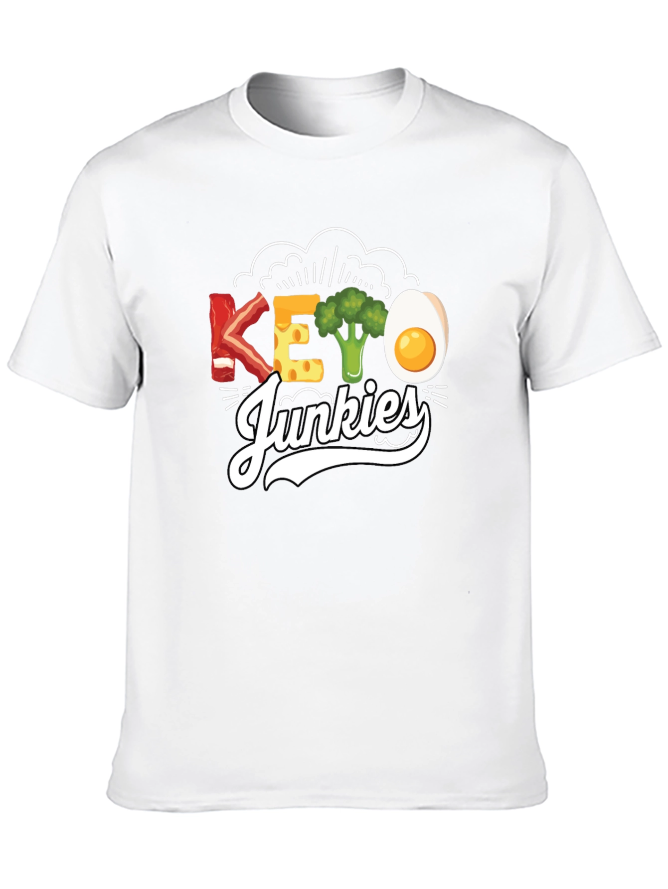 Keto Junkies Graphic Tee - Funny Diet T-Shirt