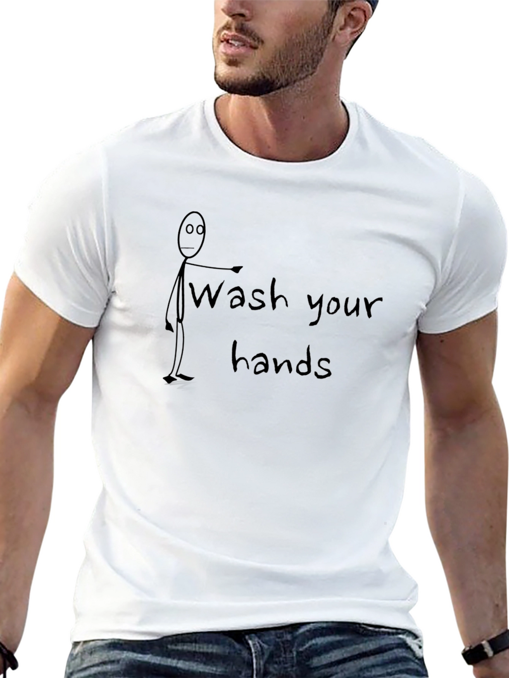 Wash Your Hands Graphic Tee - Stay Healthy