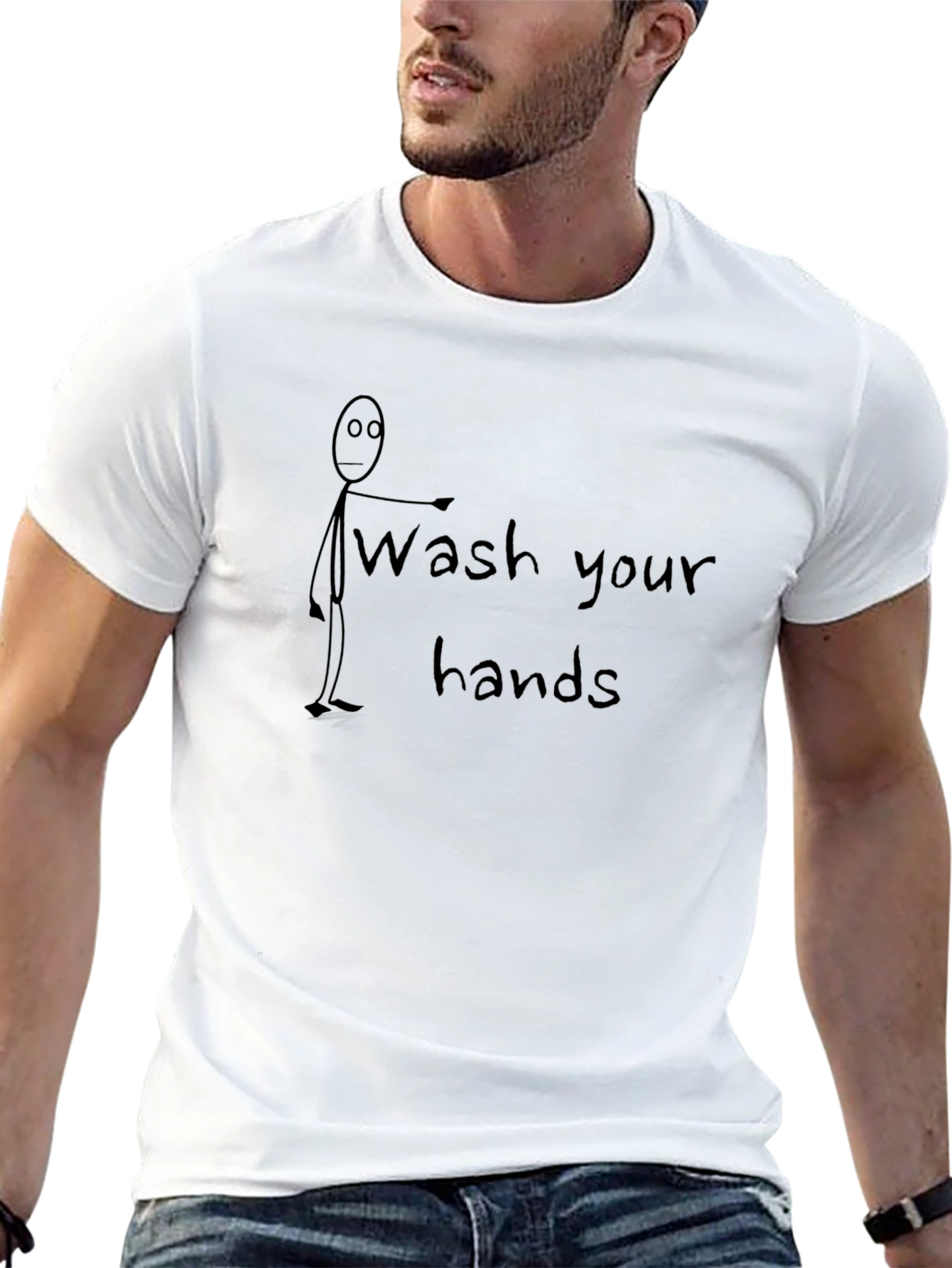 Wash Your Hands Graphic Tee - Stay Healthy