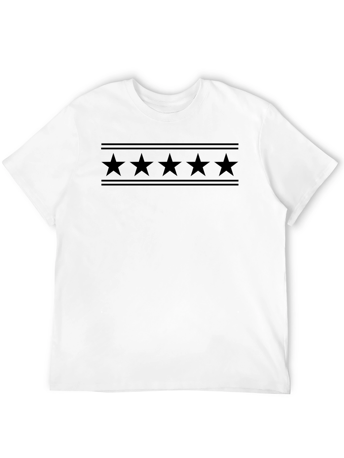 Chicago Flag T-Shirt - Black Stars