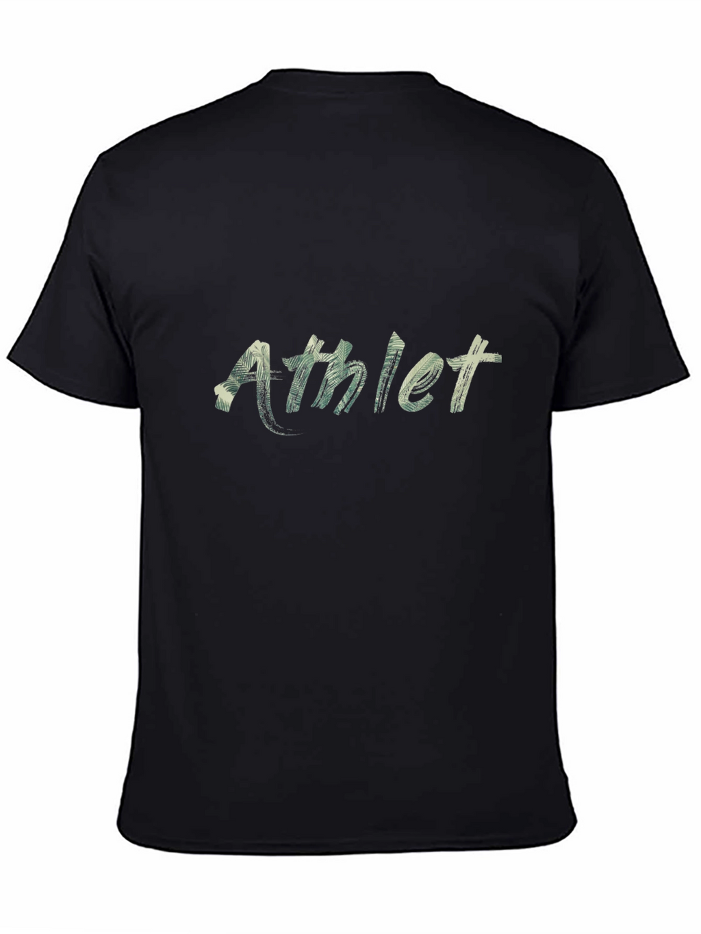 Athlete Graphic Black T-Shirt - Short Sleeve