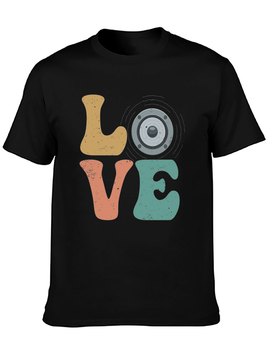 Retro Music Lover Graphic T-Shirt