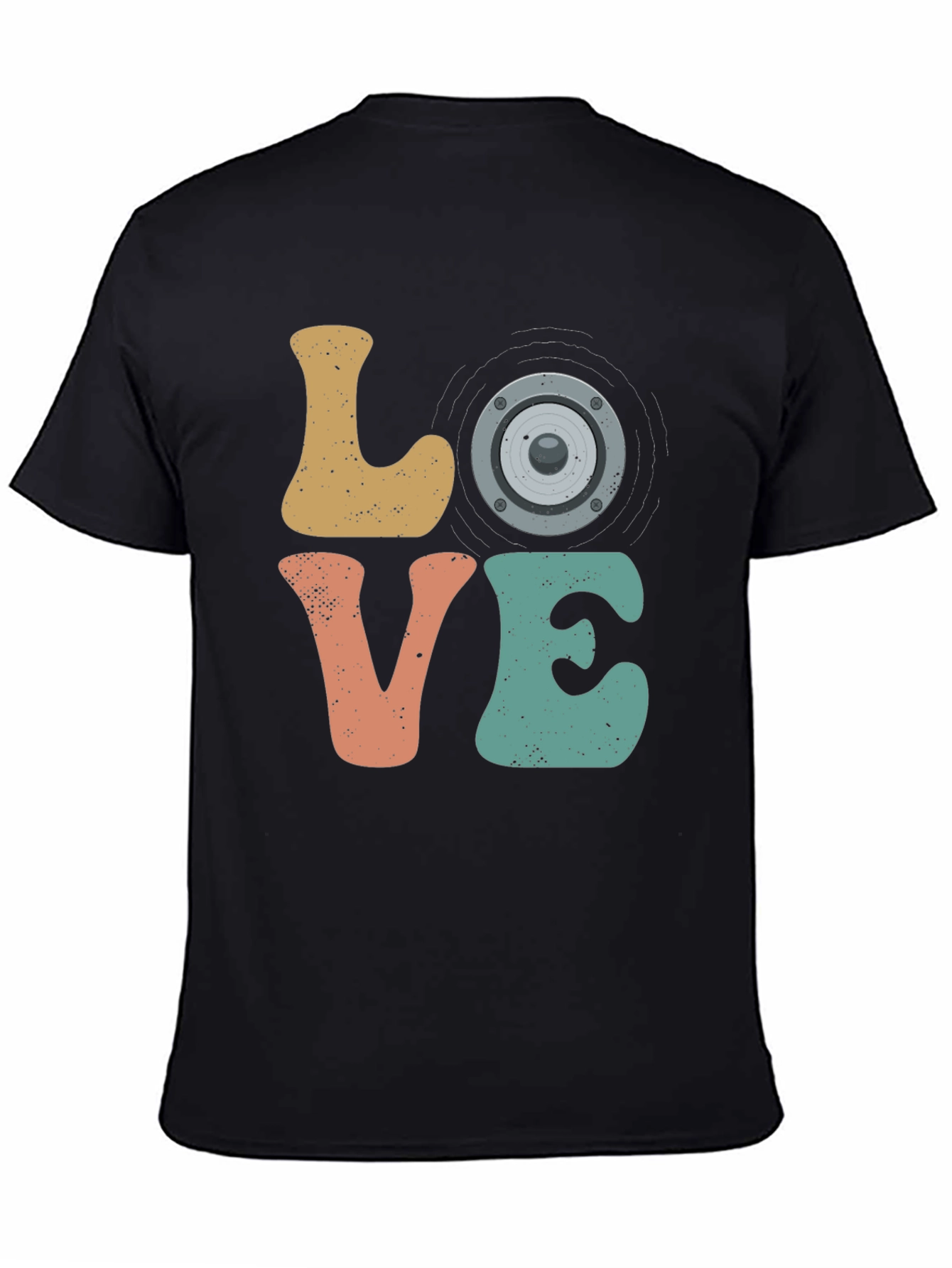 Retro Music Lover Graphic T-Shirt