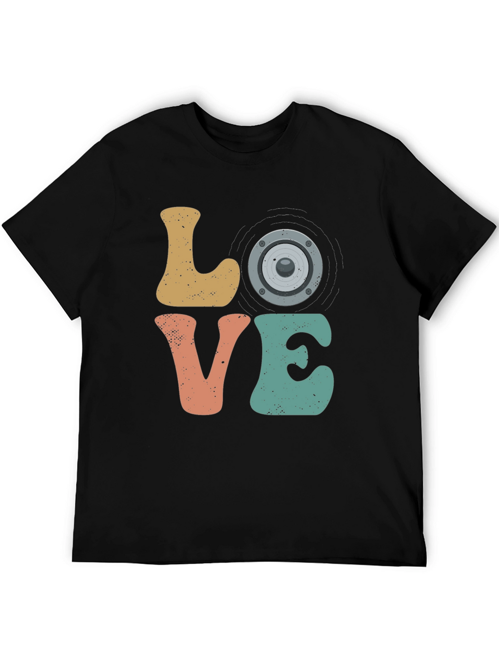 Retro Music Lover Graphic T-Shirt