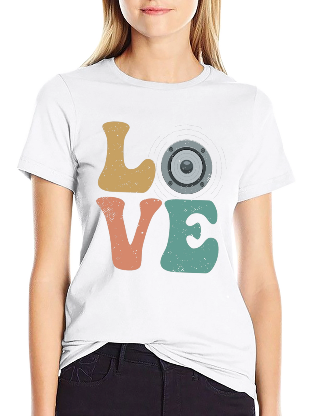 Retro Music Lover Graphic T-Shirt