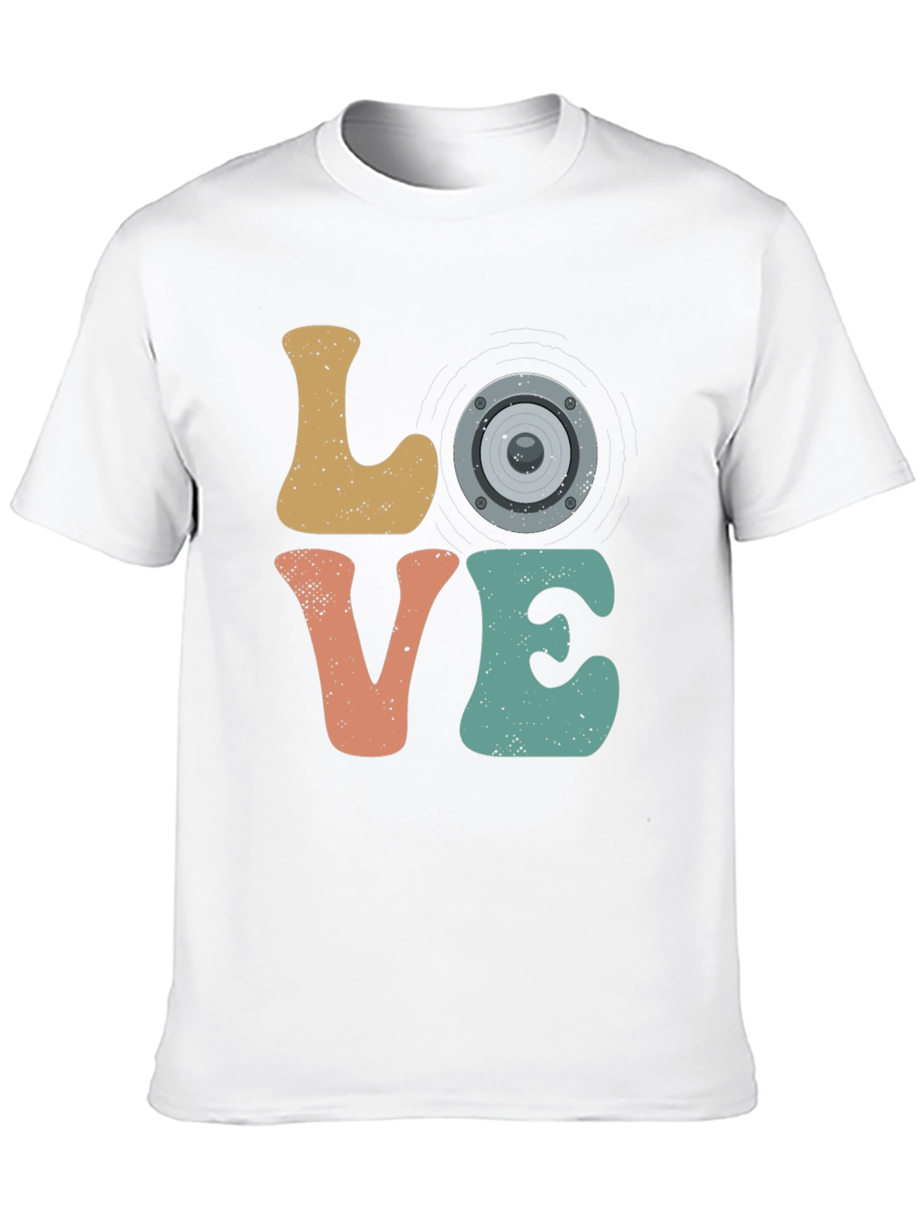 Retro Music Lover Graphic T-Shirt