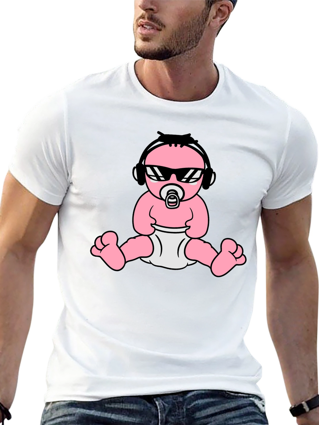 Cool Baby Graphic Tee - Black