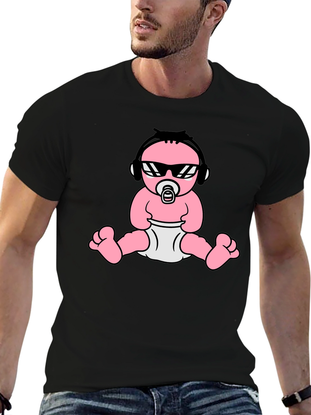Cool Baby Graphic Tee - Black