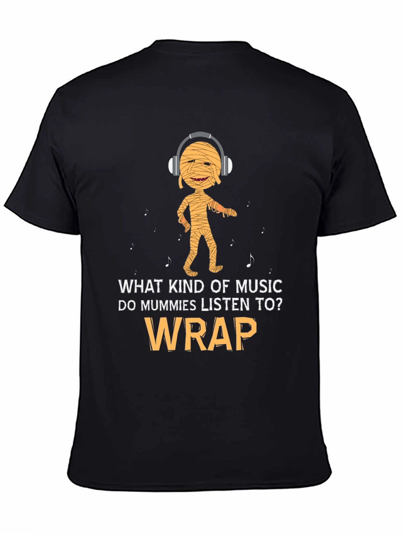 Mummy Wrap Music T-Shirt Halloween Funny Gift