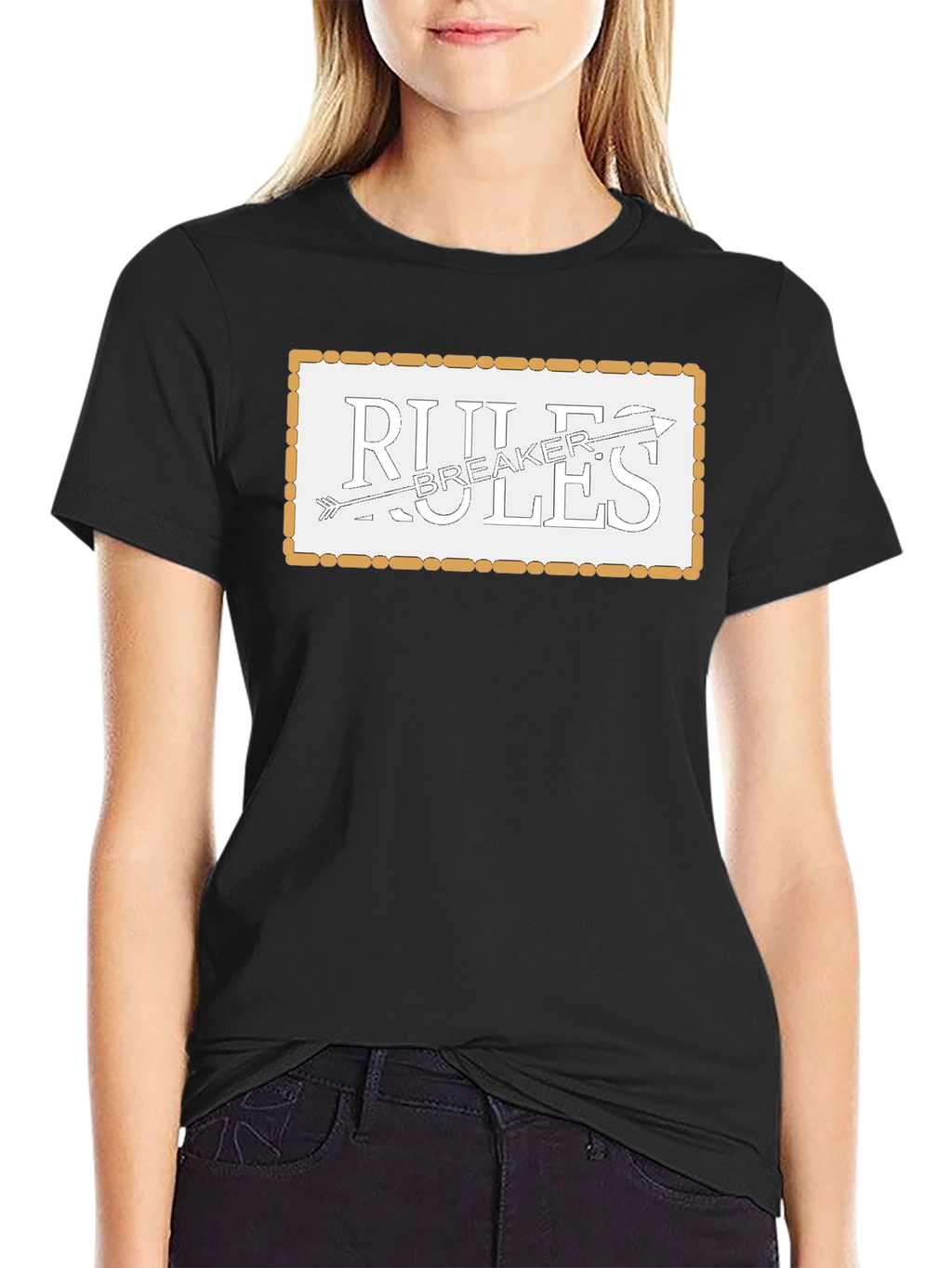 Rules Breaker Graphic Tee - Mens Black T-Shirt
