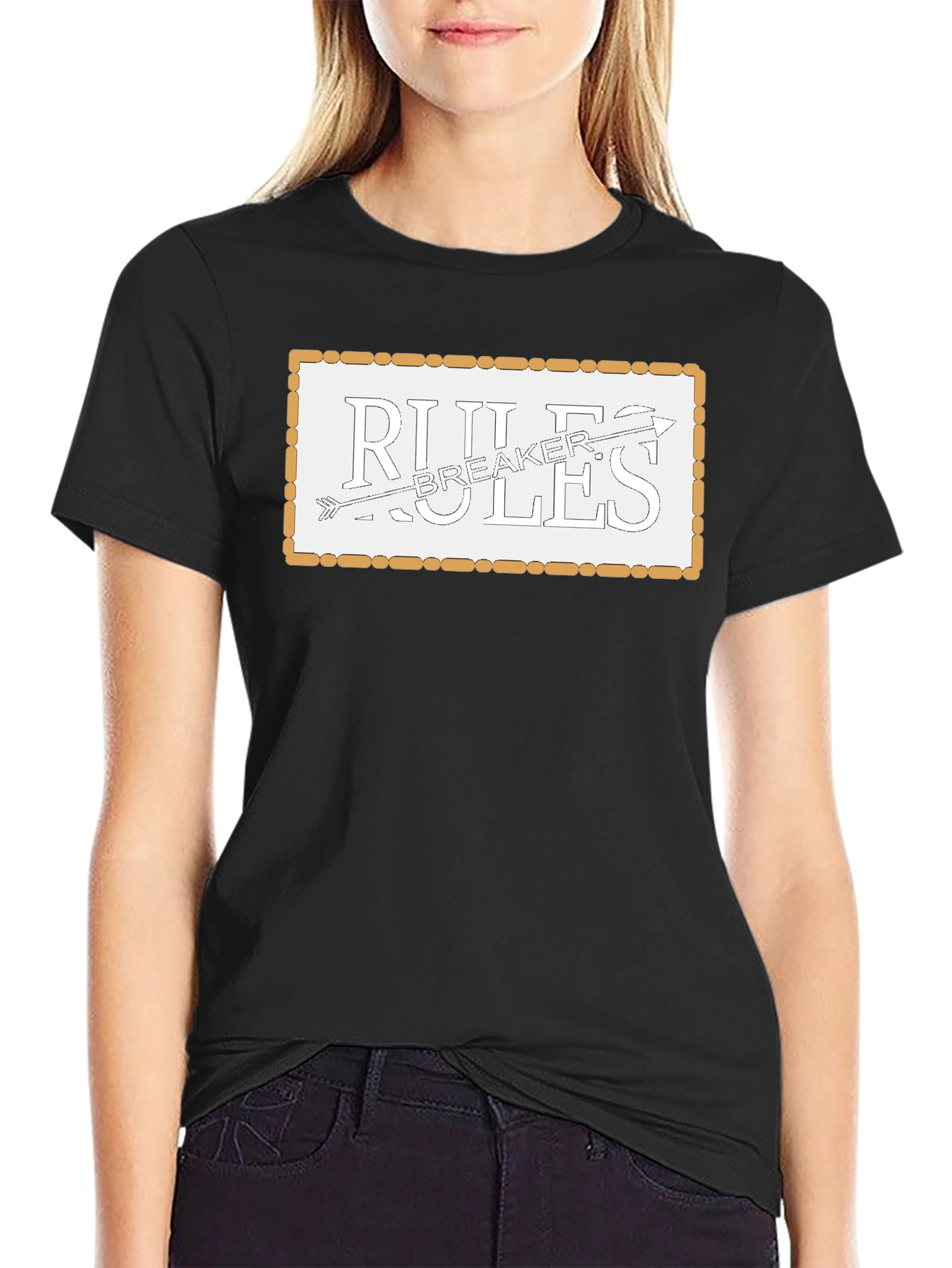 Rules Breaker Graphic Tee - Mens Black T-Shirt