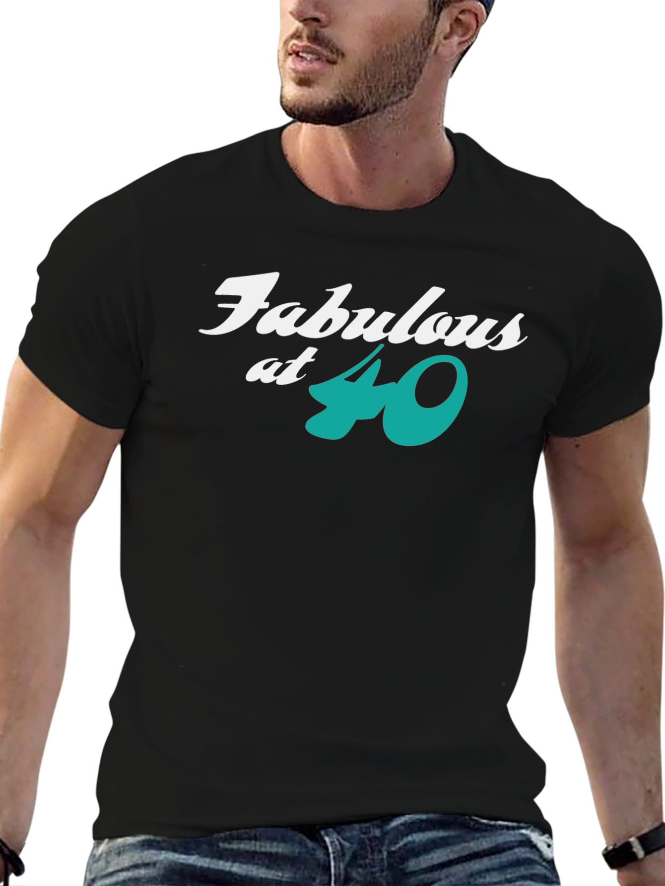 Fabulous at 40 Black T-Shirt