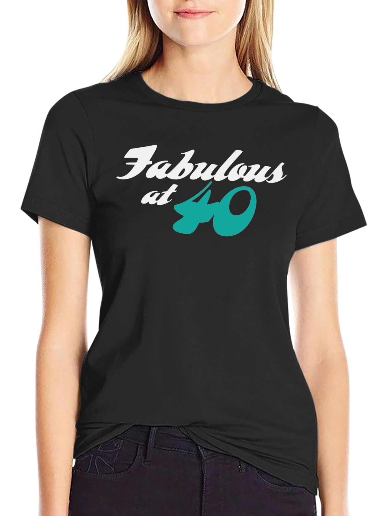 Fabulous at 40 Black T-Shirt