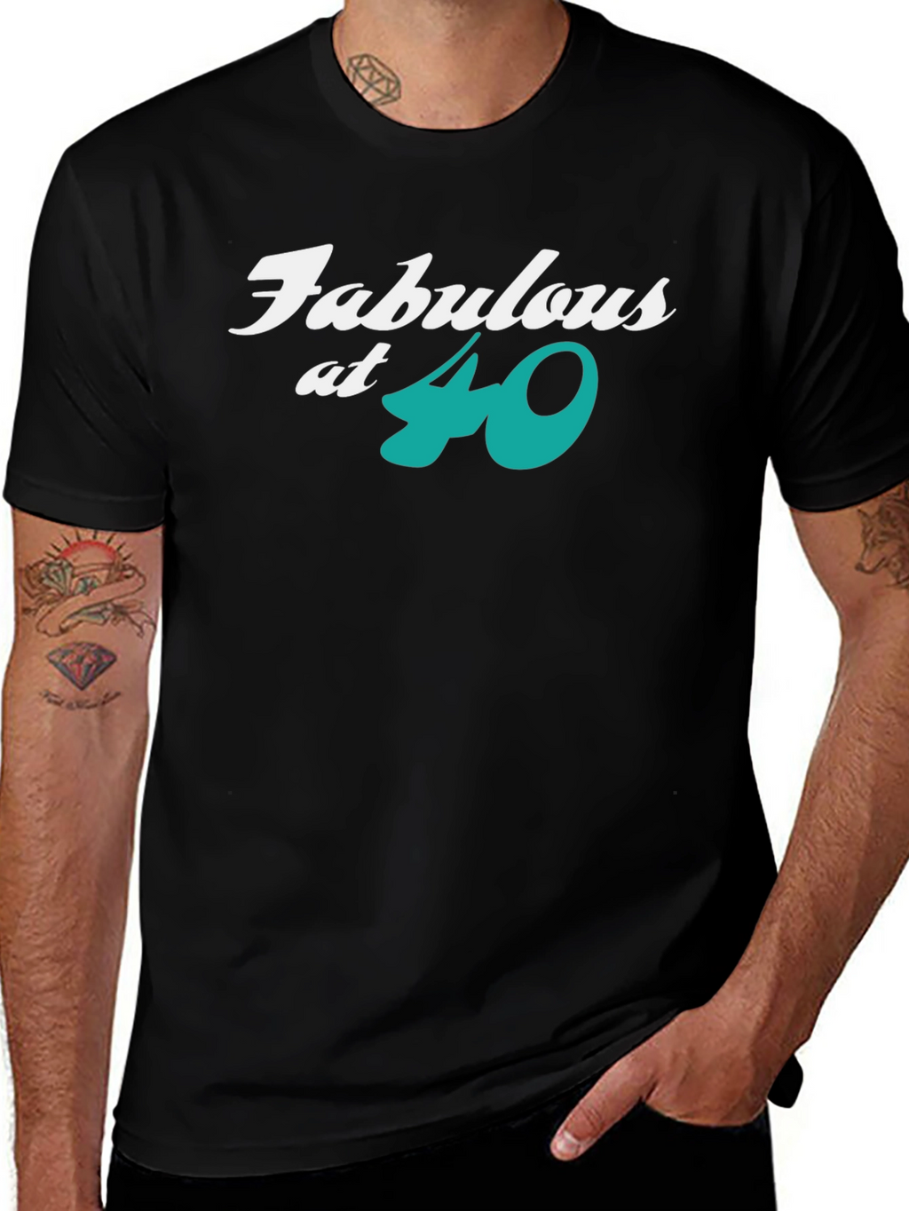 Fabulous at 40 Black T-Shirt