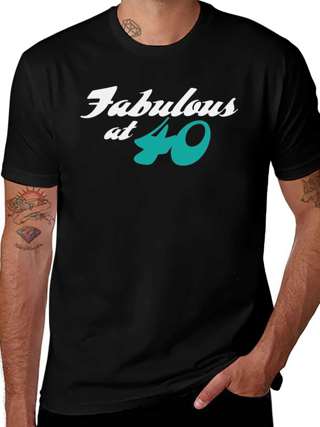Fabulous at 40 Black T-Shirt