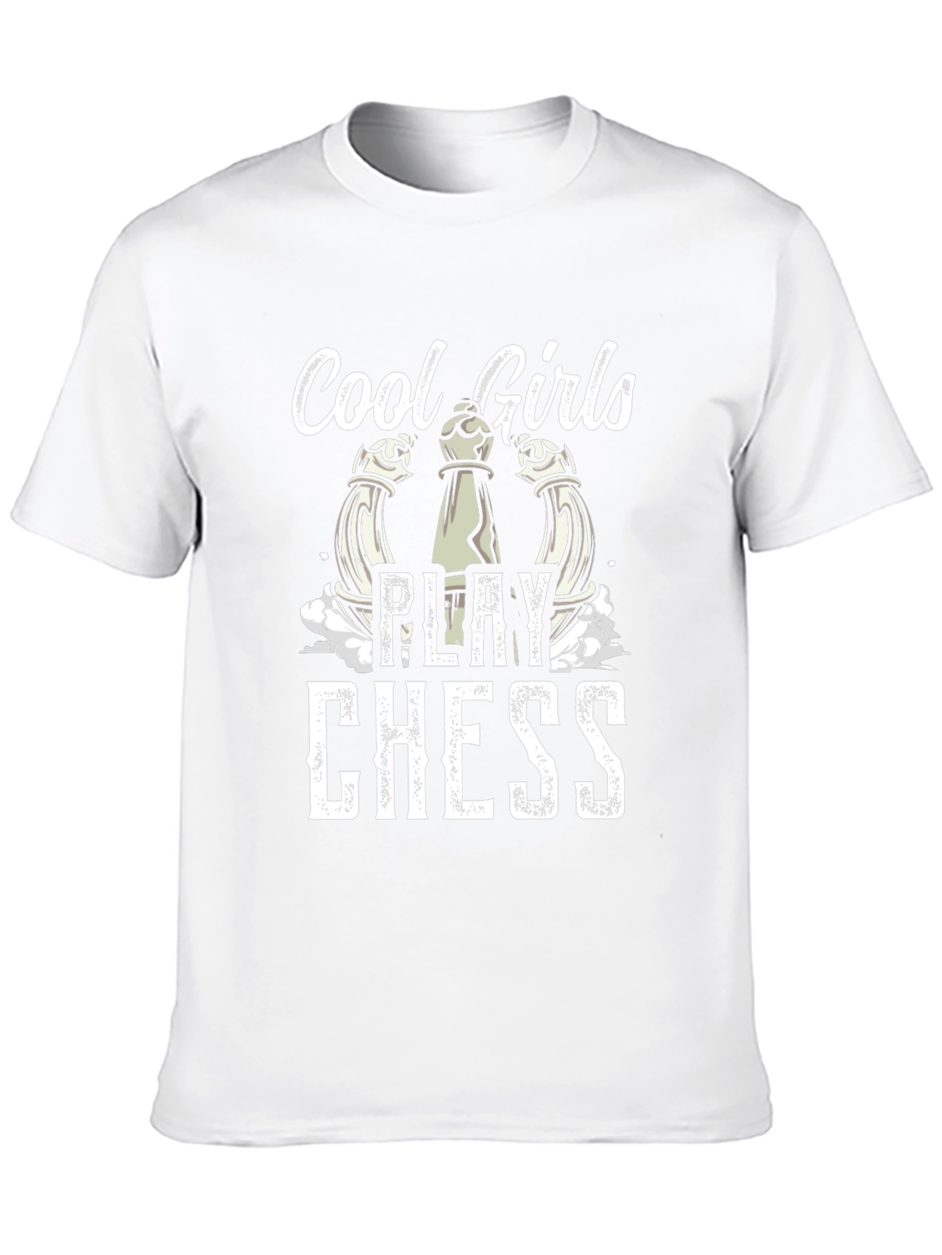 Cool Girls Play Chess T-Shirt - Black Cotton Tee