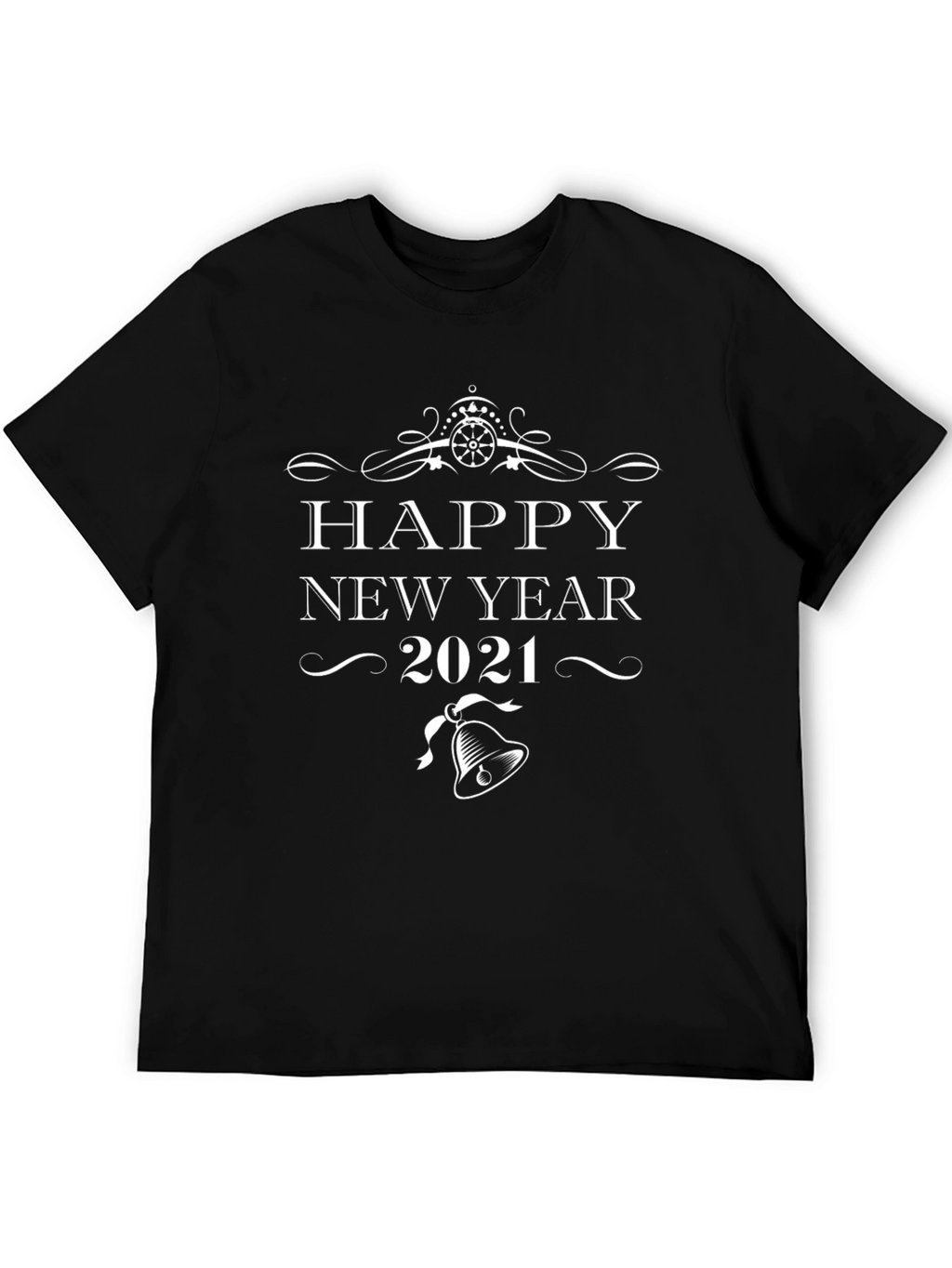 Happy New Year 2021 T-Shirt - Black Holiday Tee