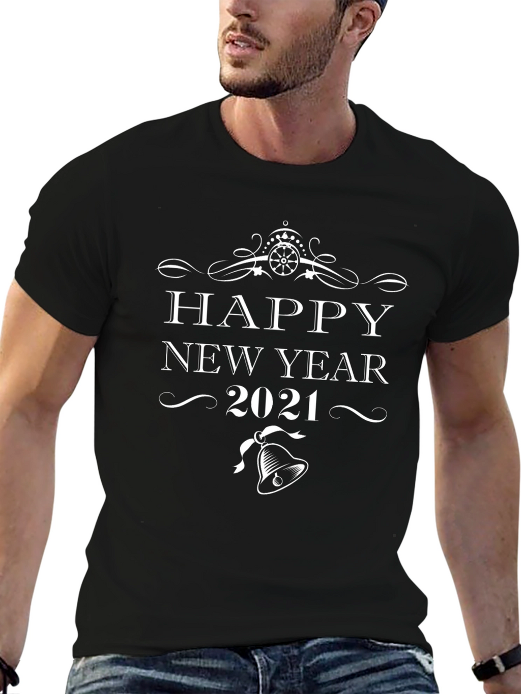 Happy New Year 2021 T-Shirt - Black Holiday Tee