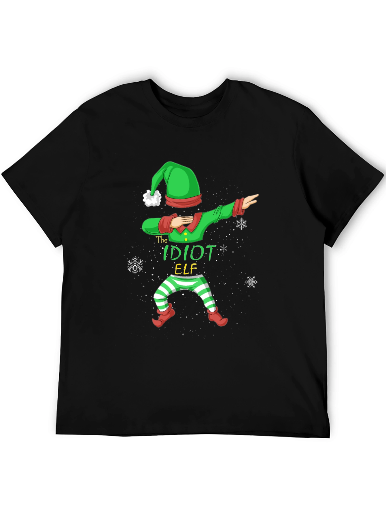 The Idiot Elf Dabbing Christmas T-Shirt