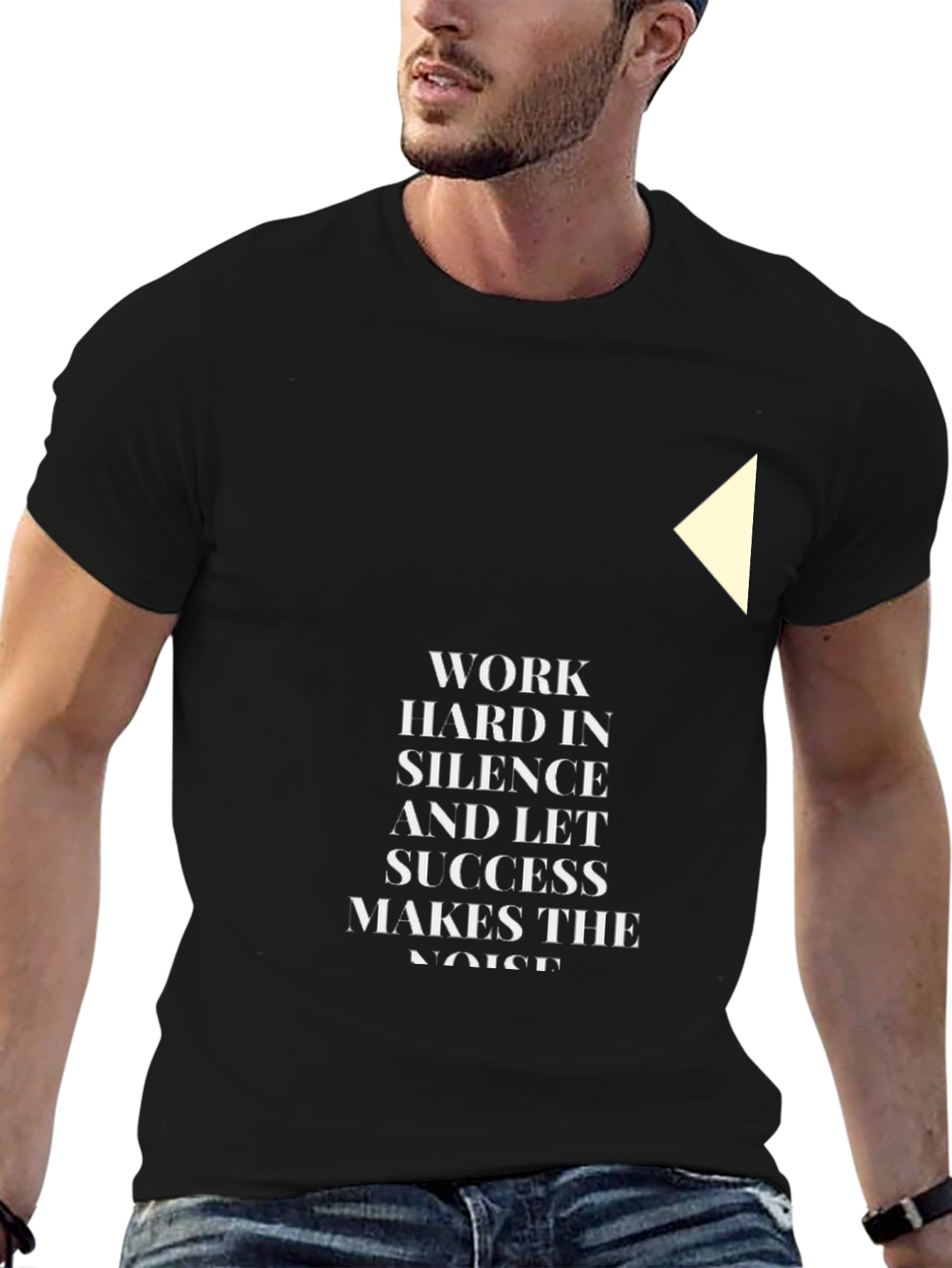 Inspirational Graphic Tee - Work Hard In Silence