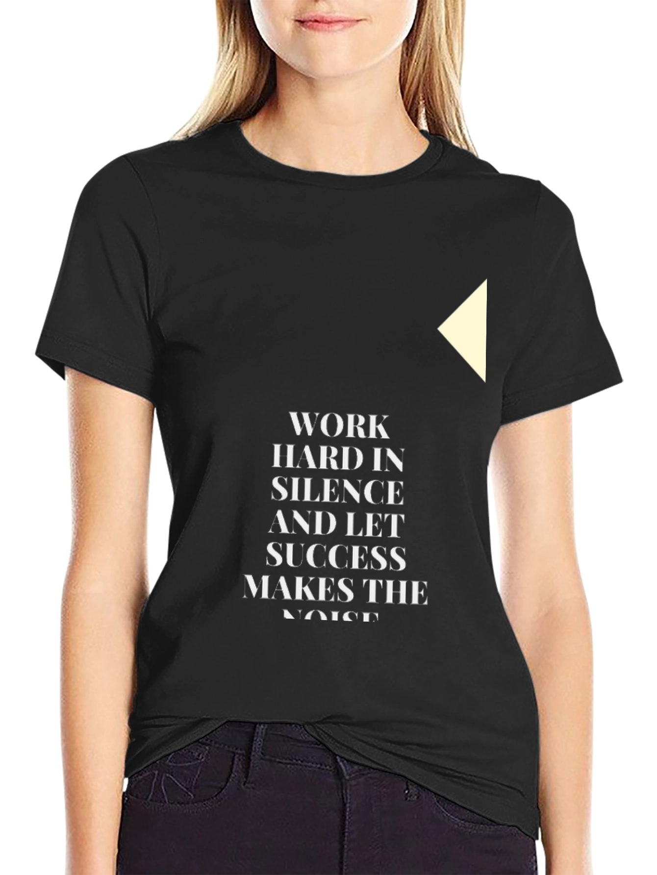 Inspirational Graphic Tee - Work Hard In Silence