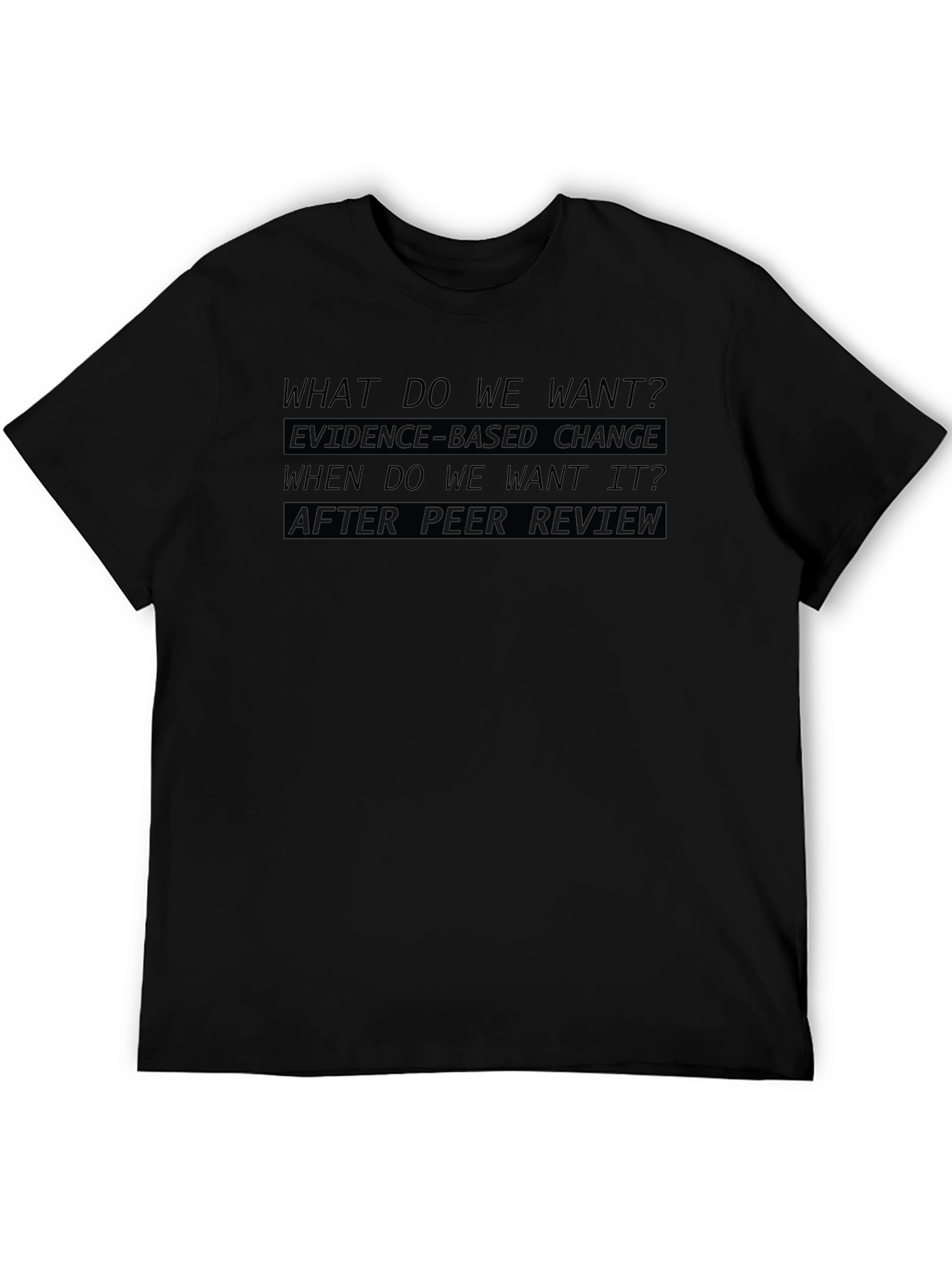 Evidence-Based Change T-Shirt - After Peer Review